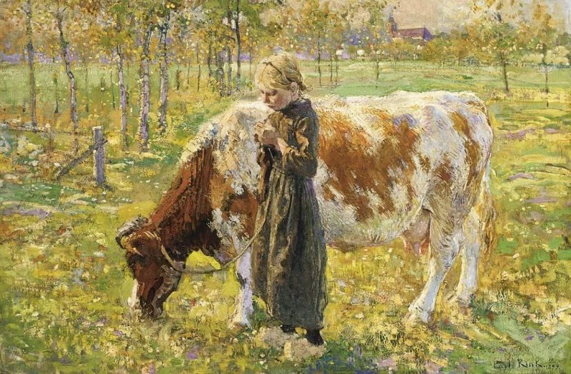 19th Century Paintings - Paul Rink 1865-1903 - Paul rink 1865 1903