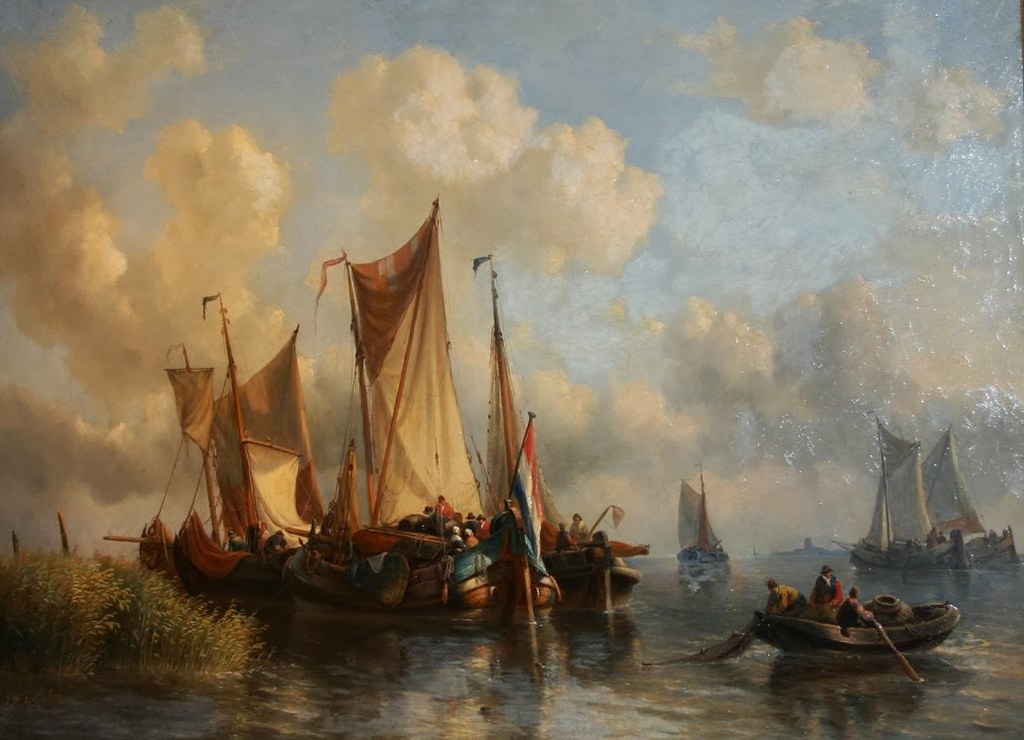 GW Opdenhoff 1807-1873 Calm Shipping sold