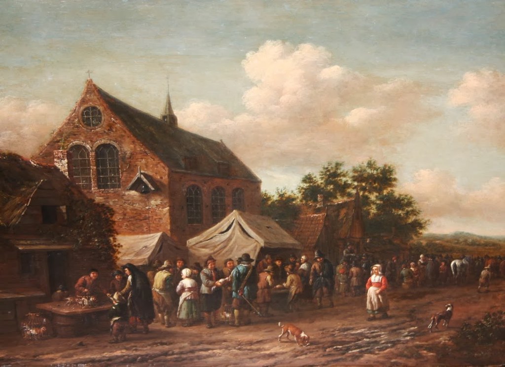 Barent Gael 1630-1681  - Market  - oil on panel