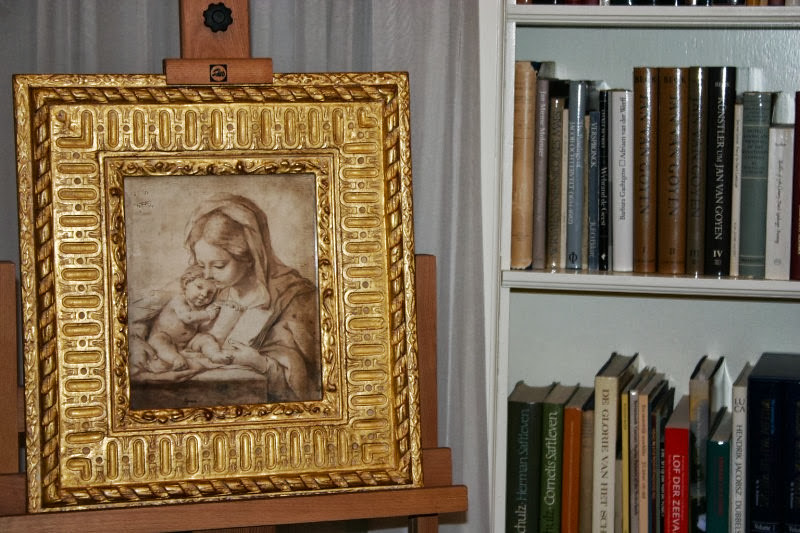 Carlo Cignani 1628-1719 - Virgin and Child - Sepia on paper