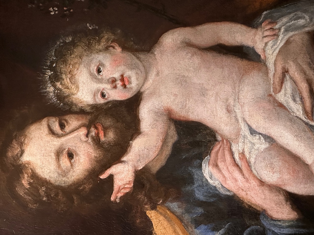 Juan Rizi - 1595-1681 - Joseph and Jésus and the blossoming staff. - oil on canvas - Detail