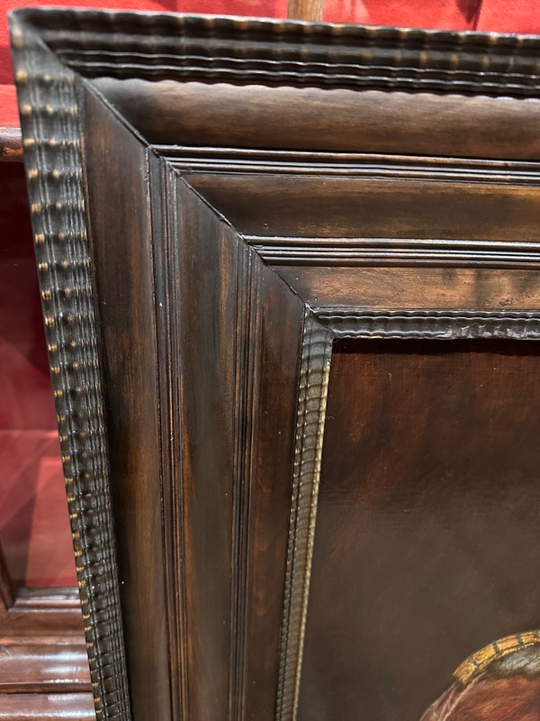 Willem Stad 1873-1953 after Rembrandt  - The prophetess Anna -  Oil on canvas - Detail