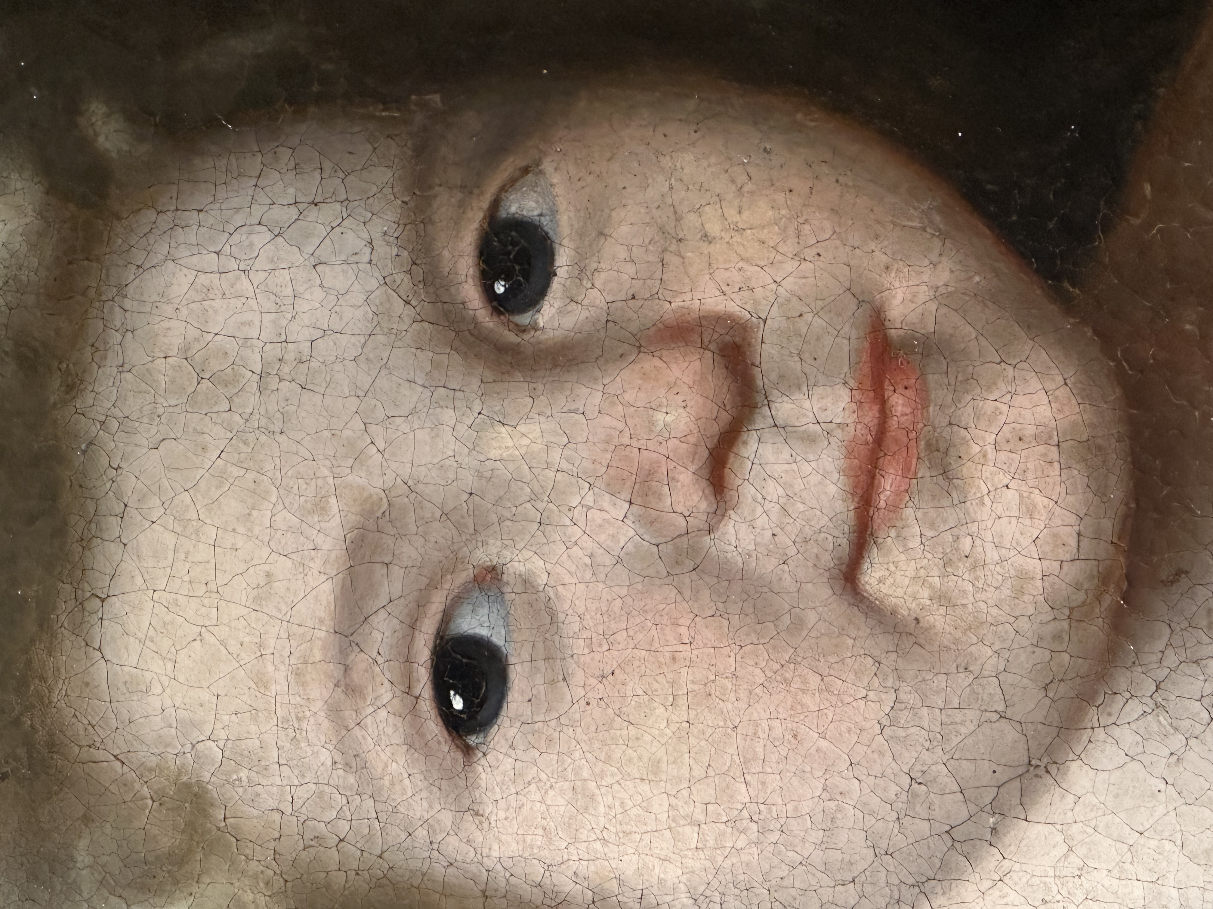 Samuel van Hoogstraten 1627-1678 attr. - Child holding flowers  - oil on canvas - Detail