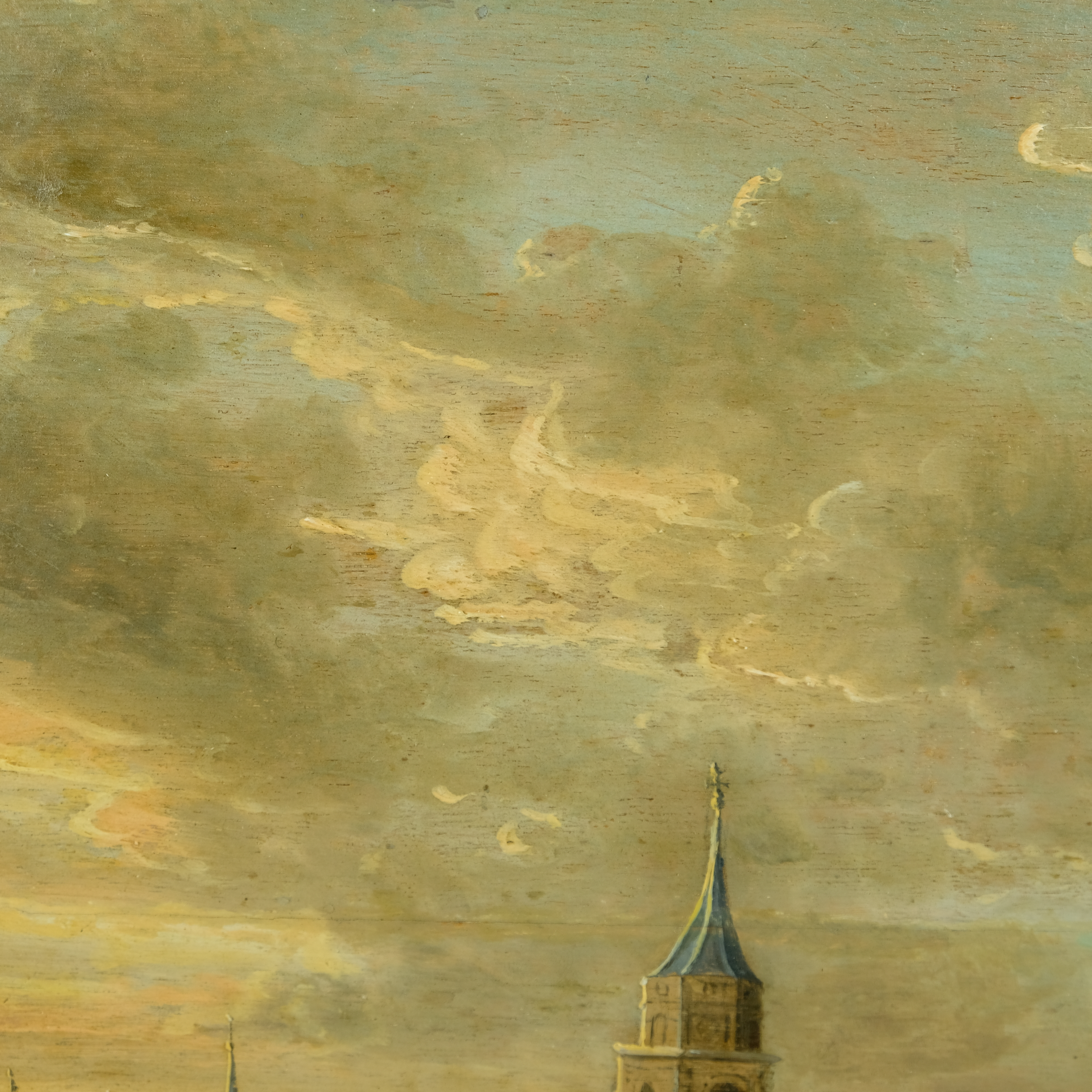 Jacob Classon 1658-1675 - View on Scheveningen - Oil on panel - Detail