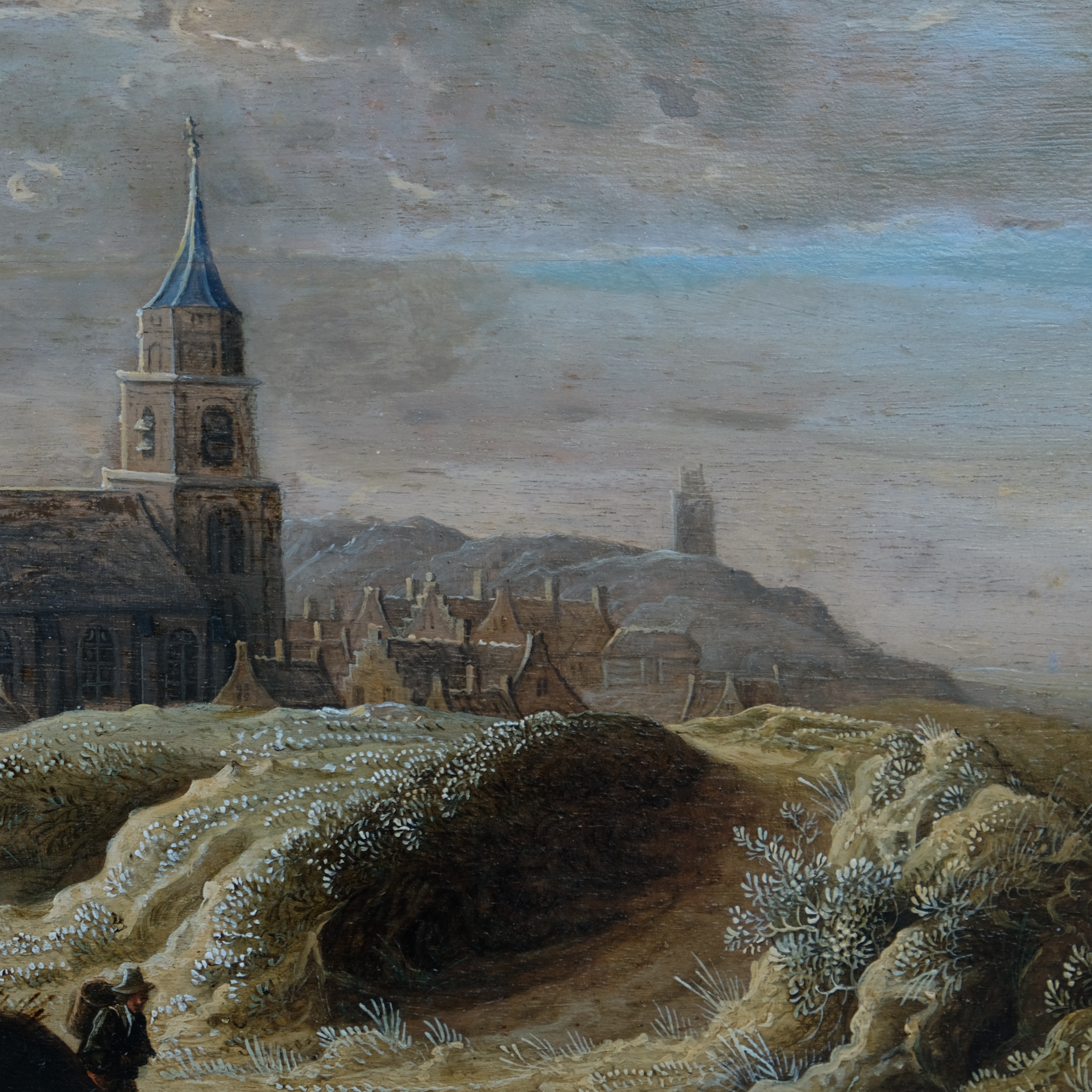 Jacob Classon 1658-1675 - View on Scheveningen - Oil on panel - Detail