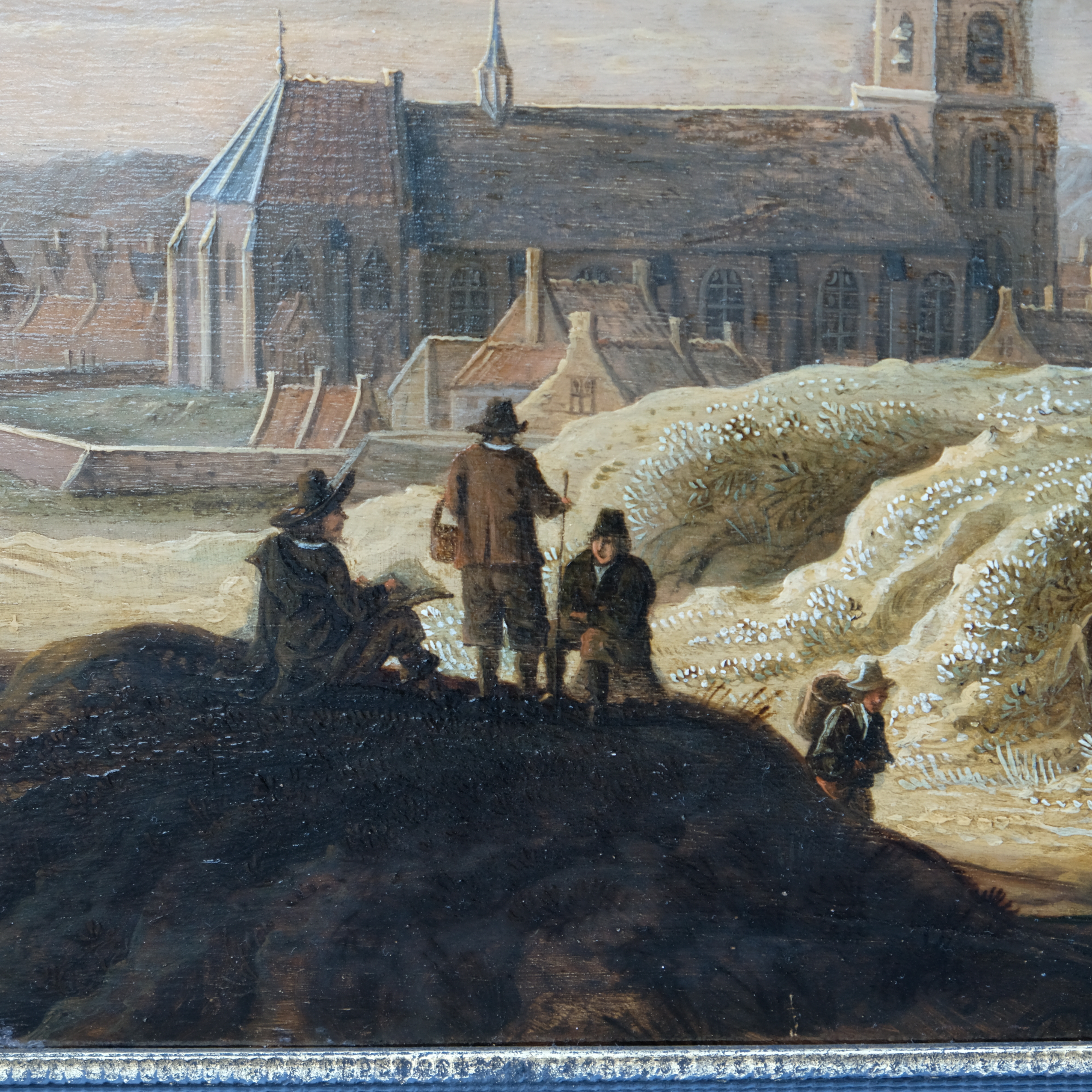 Jacob Classon 1658-1675 - View on Scheveningen - Oil on panel - Detail