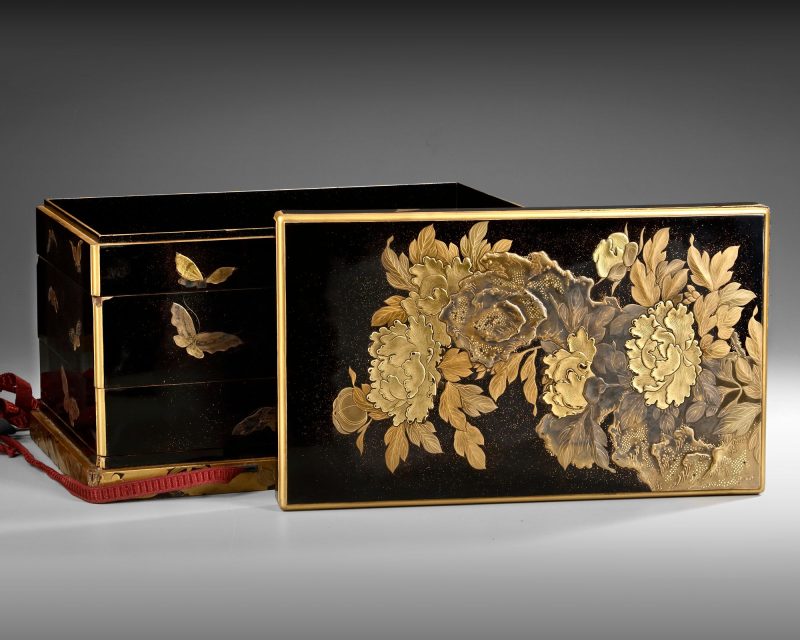 A japanese lacquer box (Edo period 1600 - 1868 ), Edo period, 1600-1868 - detail 1
