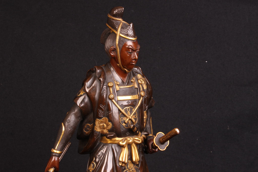 Miyao bronze figure of a warrior