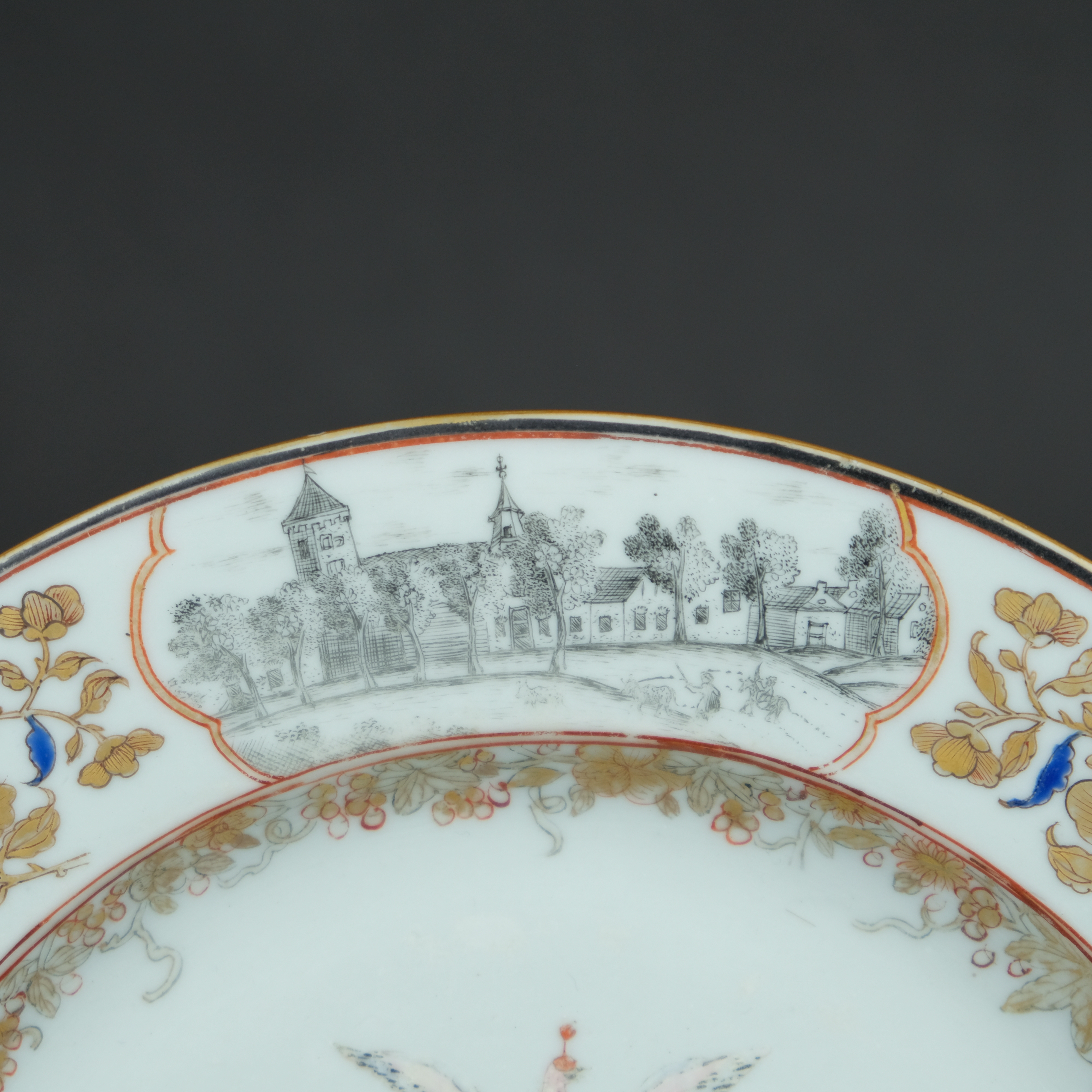Chinese Export Porcelain Valckenier plate - Detail