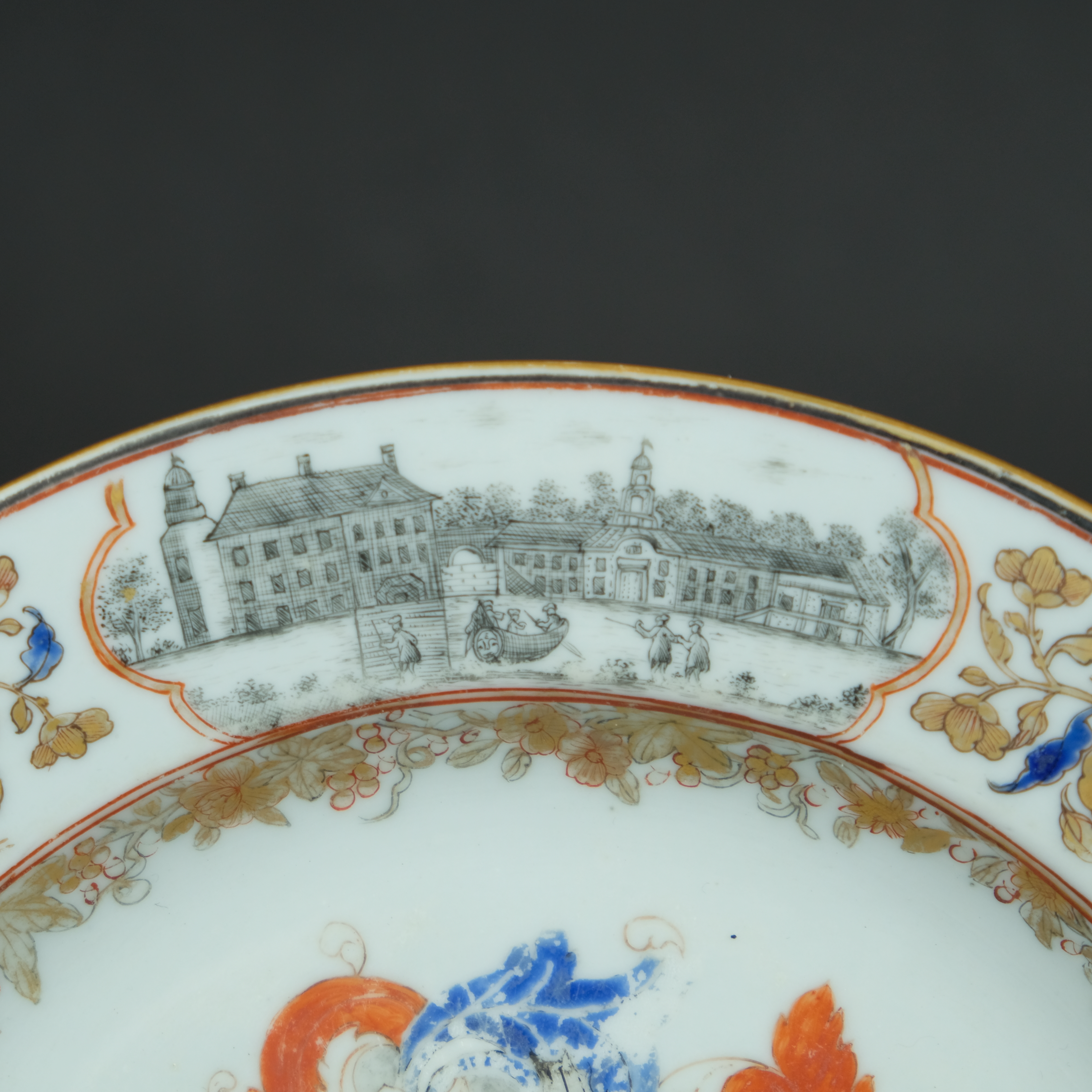 Chinese Export Porcelain Valckenier plate - Detail