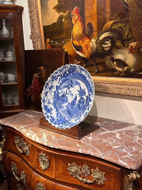 Rare XL Arita bowl in Kakiemin style 17th Century - Detail