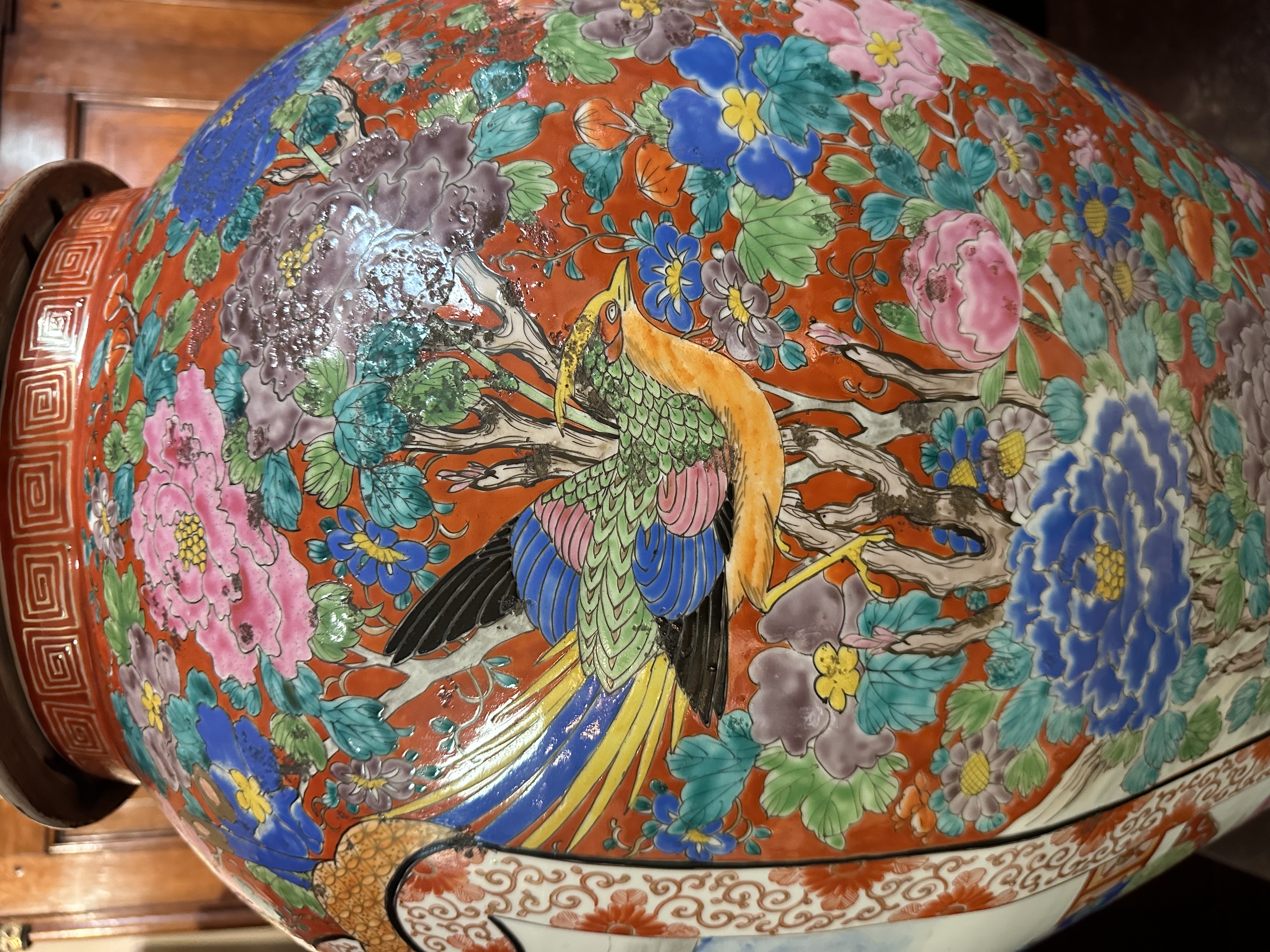 Huge pair of 19th century Japanese vases. - Detail
